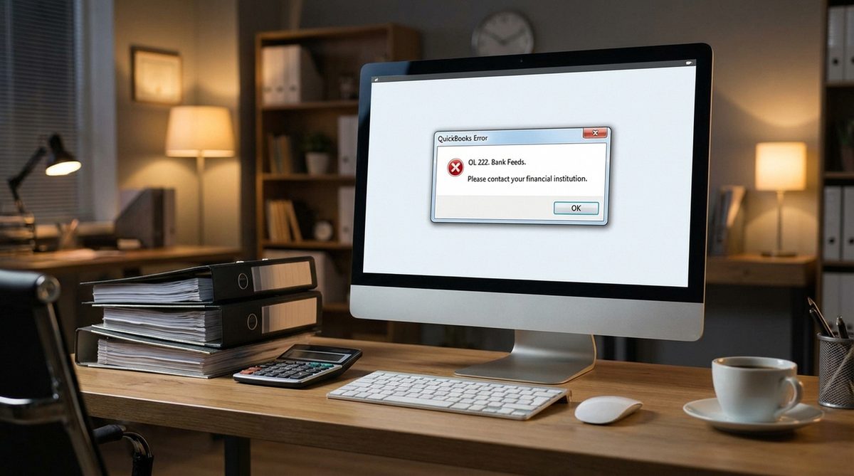 Fix QuickBooks Error OL-222: Bank Feed Connection Failed