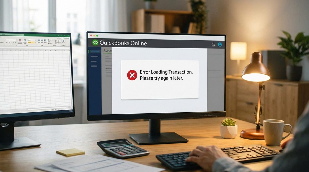 Fix Error Loading Transaction in QuickBooks Online