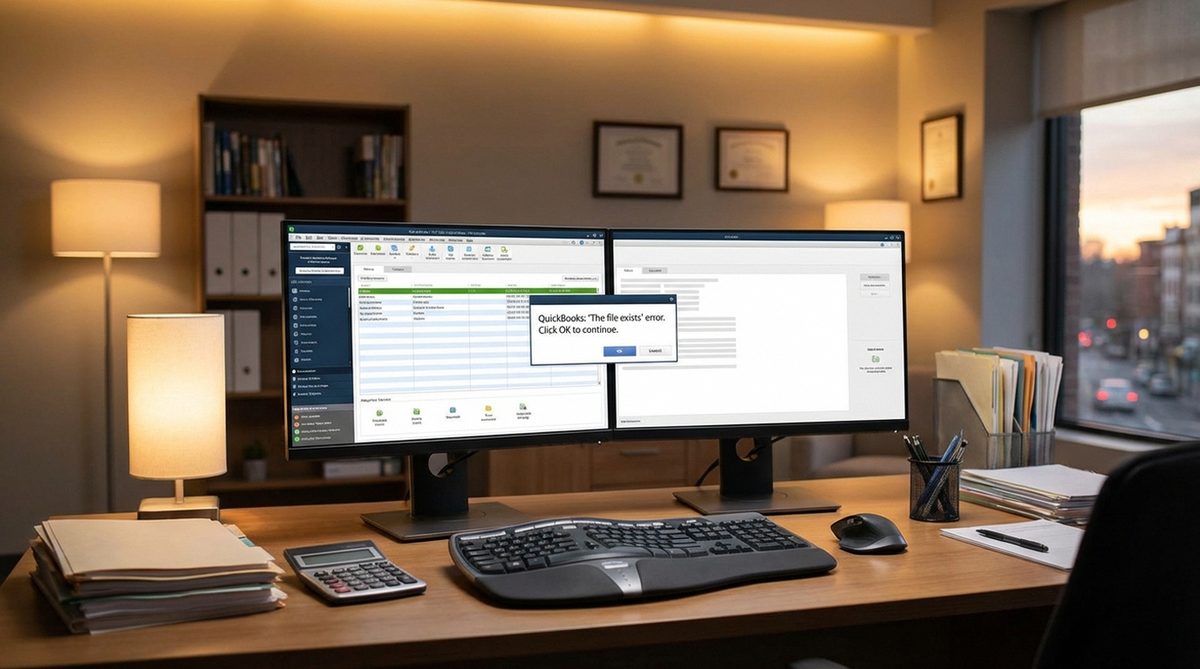 Fix QuickBooks Error: The File Exists