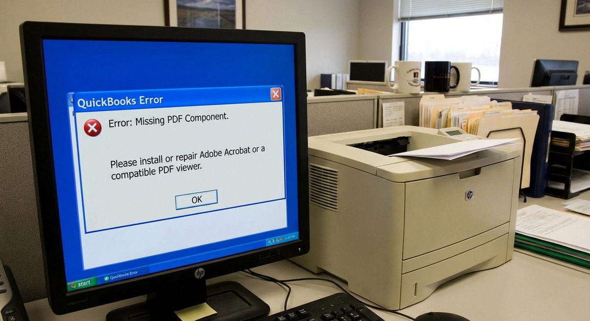 QuickBooks Missing PDF Component: How to Fix PDF Printing and Emailing Errors