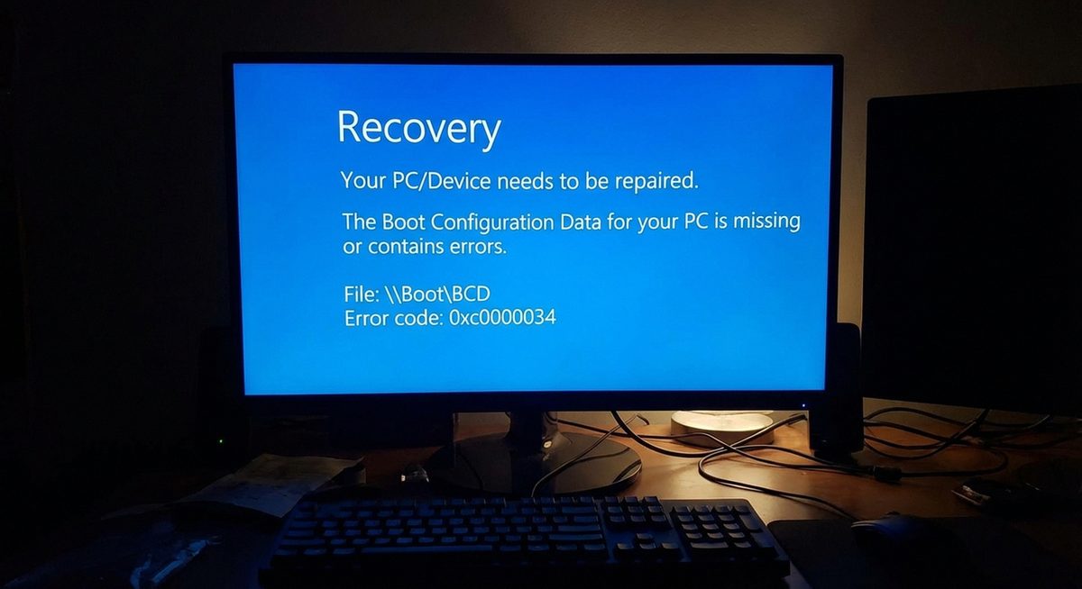 Windows Boot Manager Error 0xc0000001: Repair Startup and SAM File Corruption