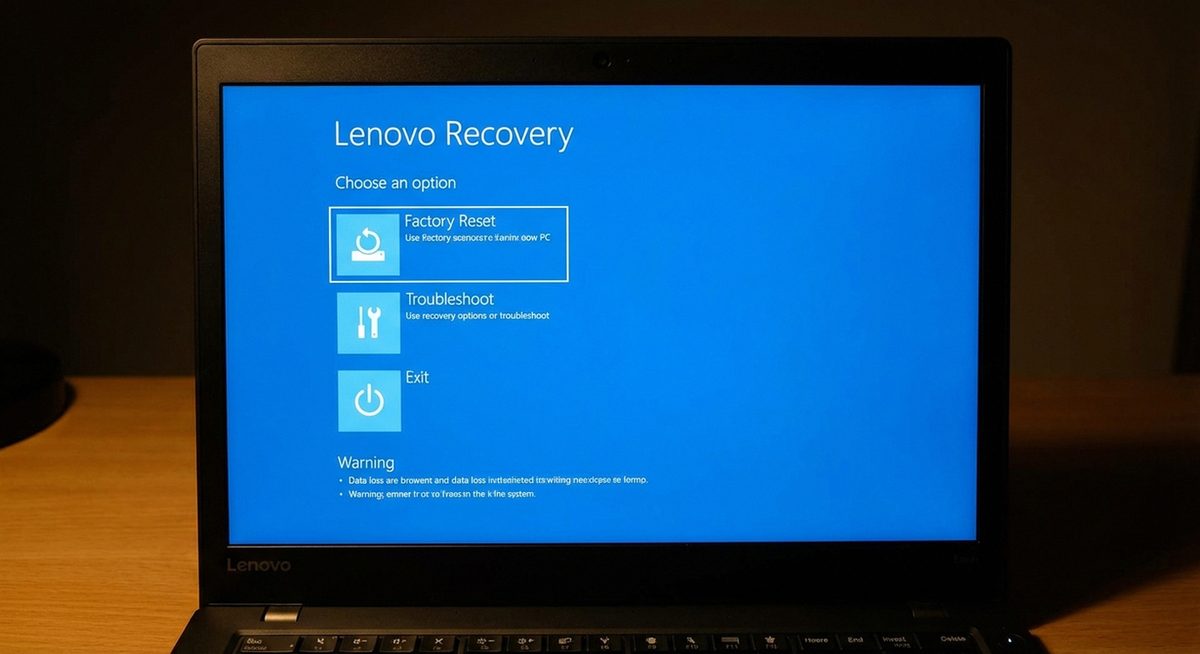Factory Reset Lenovo Laptop Without Password: Reset ThinkPad, IdeaPad, and Yoga on Windows