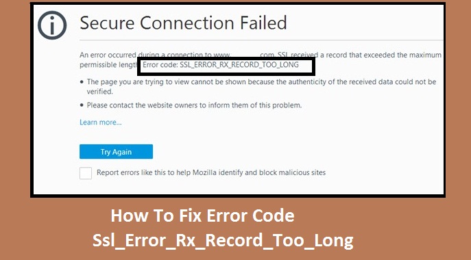 toxicity pendulum Leopard How To Fix SSL Error Rx Record Too Long - Errorsdoc