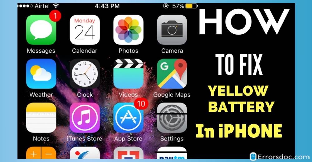 Why is My iPhone Battery Yellow?
