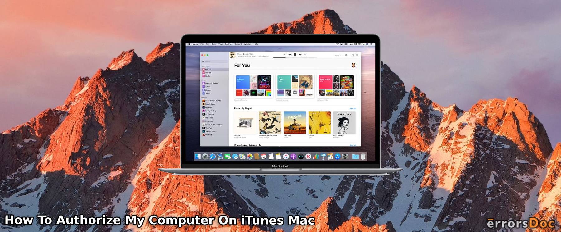 How to Authorize a Computer on iTunes on Mac, MacBook Air and Windows 10?