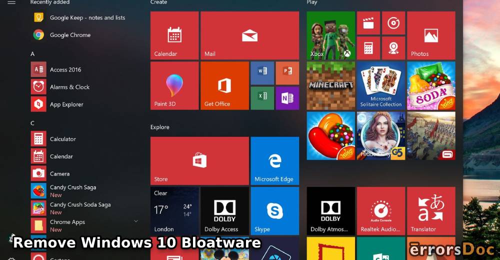 Remove Windows 10 Bloatware Using Fresh Start, PowerShell, DISM, and Other Methods